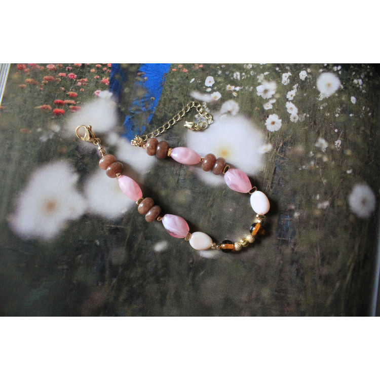 Bracelet Colombe rose