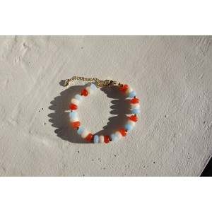 Bracelet Albertine orange
