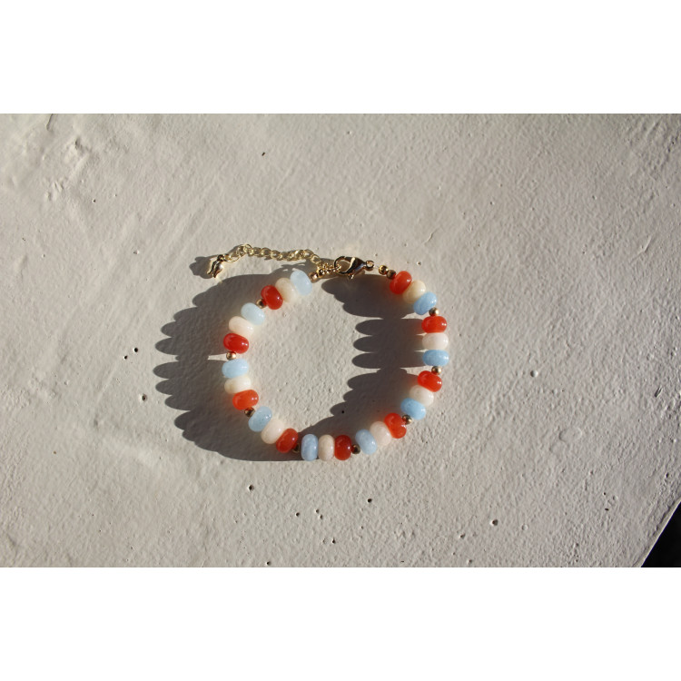 Bracelet Albertine orange