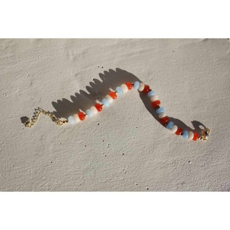 Bracelet Albertine orange