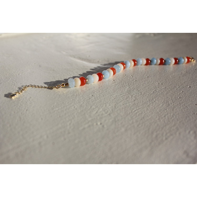 Bracelet Albertine orange