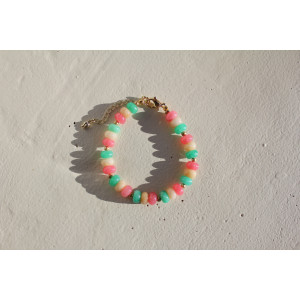 Bracelet Albertine rose vert