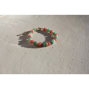 Bracelet Albertine rose vert