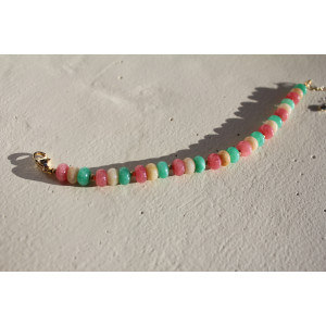 Bracelet Albertine rose vert