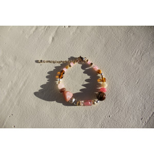 Bracelet Eloé rose chocolat