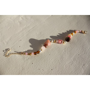 Bracelet Eloé rose chocolat