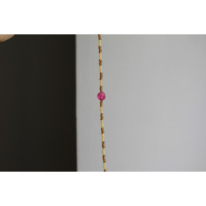 Bracelet Mireille (jaune et chocolat)