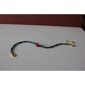 Bracelet Mireille (bleu roi et vert)
