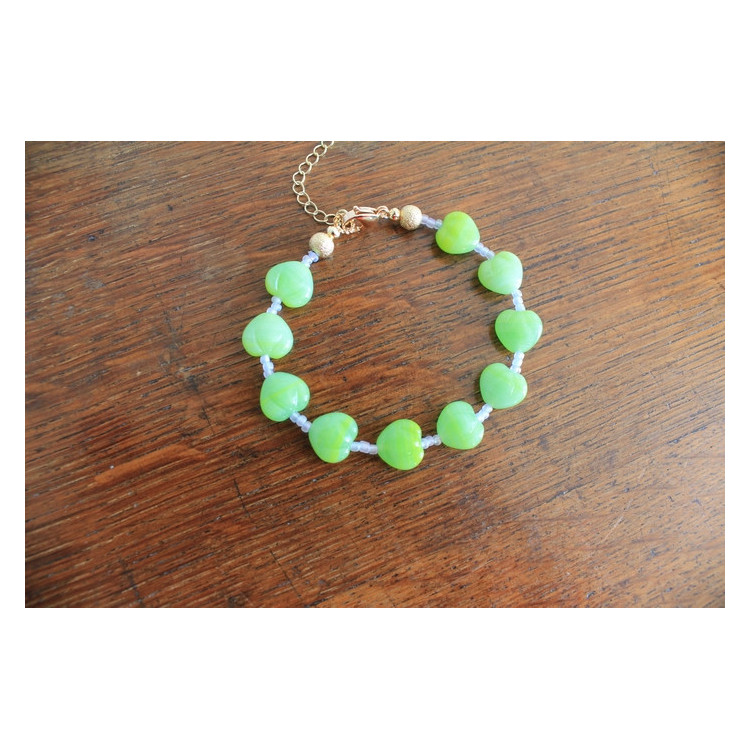 Bracelet Valentina vert et bleu
