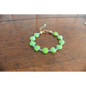 Bracelet Valentina vert et bleu