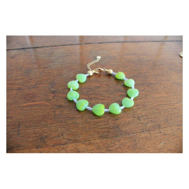 Bracelet Valentina vert et bleu