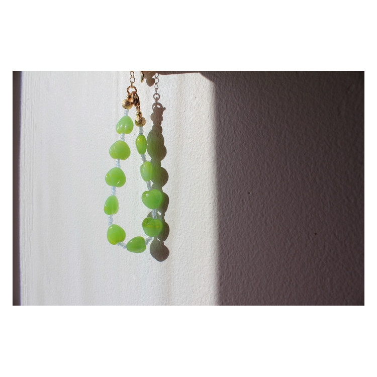 Bracelet Valentina vert et bleu