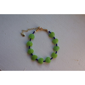 Bracelet Valentina vert et bleu marine