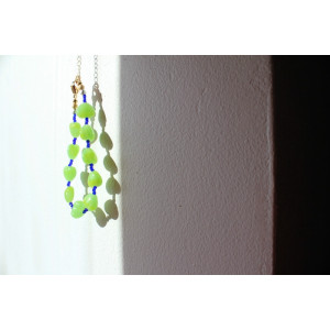 Bracelet Valentina vert et bleu marine