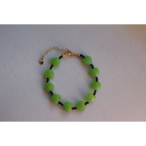 Bracelet Valentina vert et noir