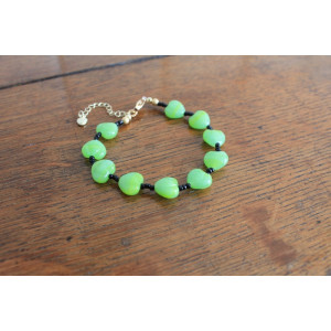 Bracelet Valentina vert et noir