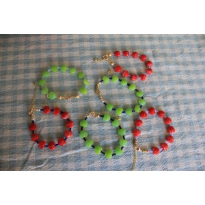 Bracelet Valentina vert et noir
