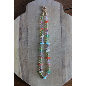 Nouvelle collection Primavera - Collier Frida vert et orange