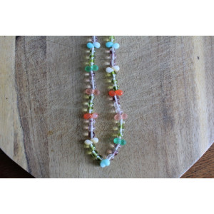 Nouvelle collection Primavera - Collier Frida vert et orange