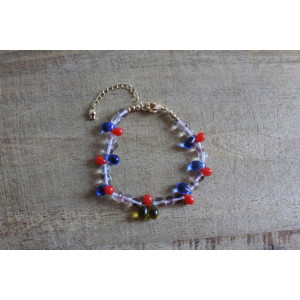 Nouvele collection Primavera - Bracelet Flora mauve et topaze