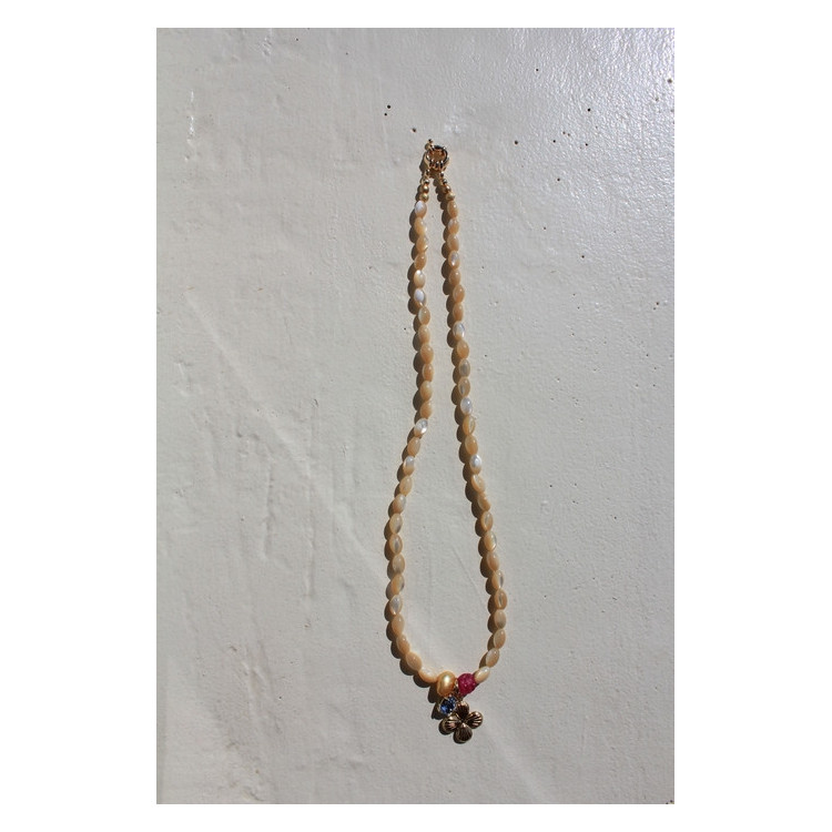 Collier Lucky bleu