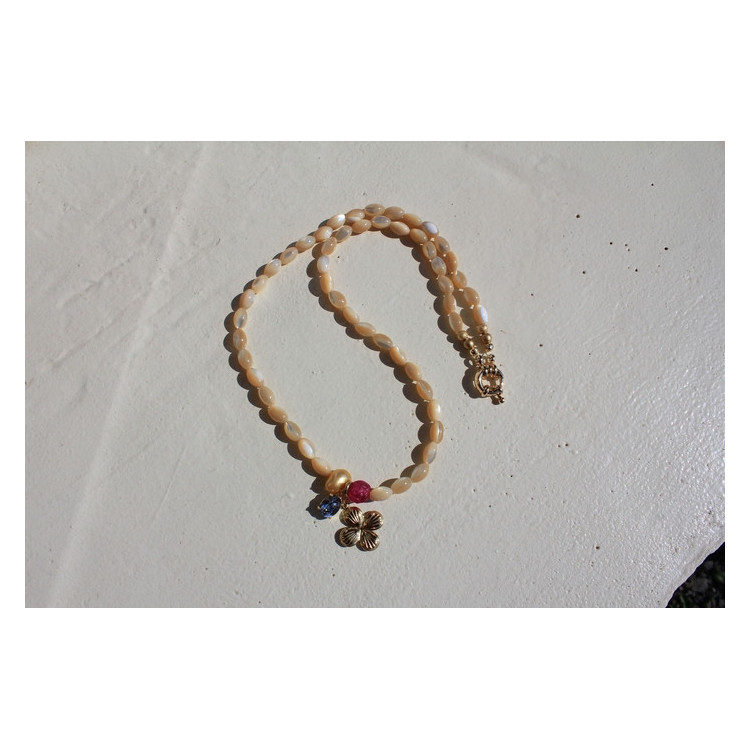Collier Lucky bleu