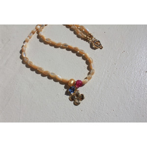 Collier Lucky bleu