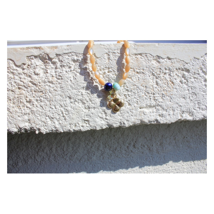 Collier Lucky jaune