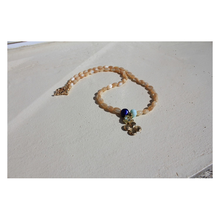 Collier Lucky jaune