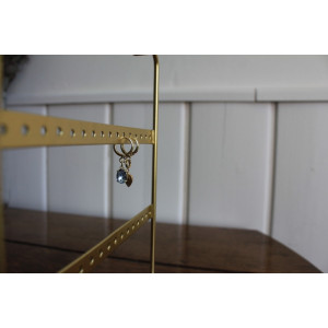 Boucles d'oreilles Bihotza bleu