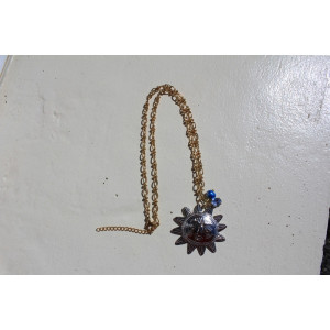 Collier Eguzkia bleu