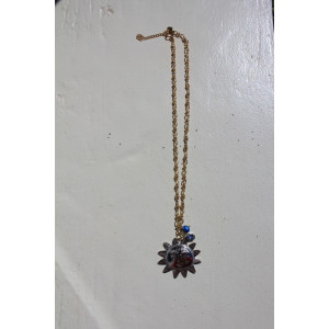 Collier Eguzkia bleu