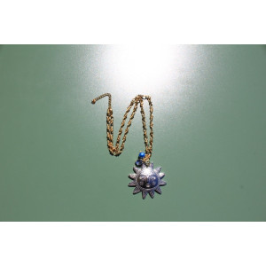 Collier Eguzkia bleu