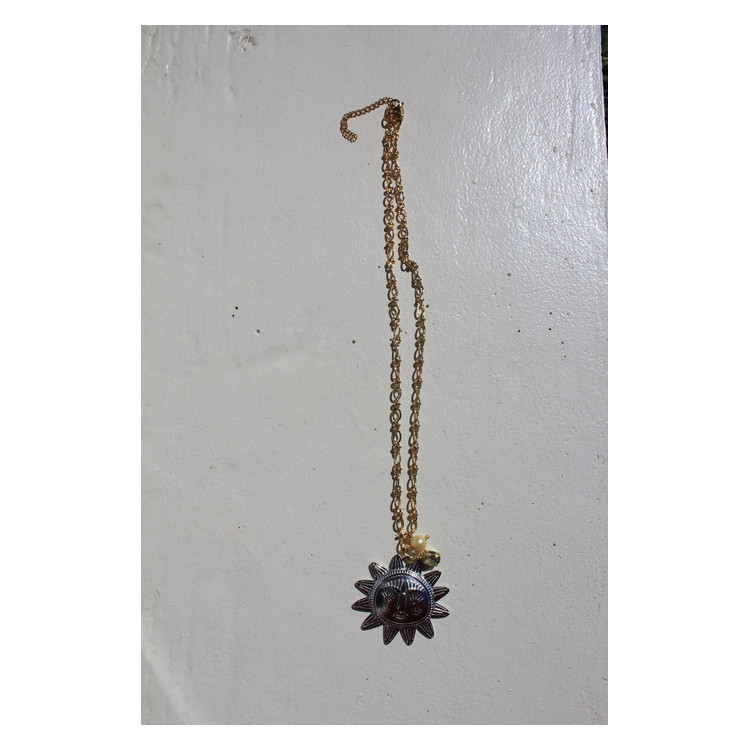 Collier Eguzkia jaune