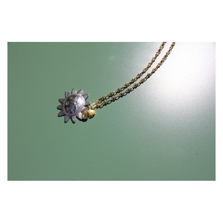 Collier Eguzkia jaune