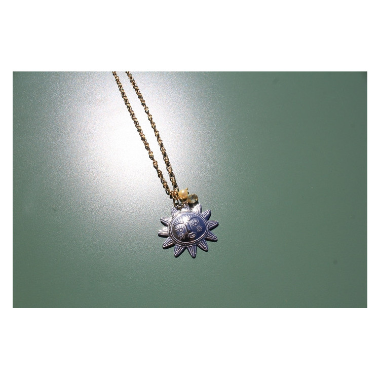 Collier Eguzkia jaune