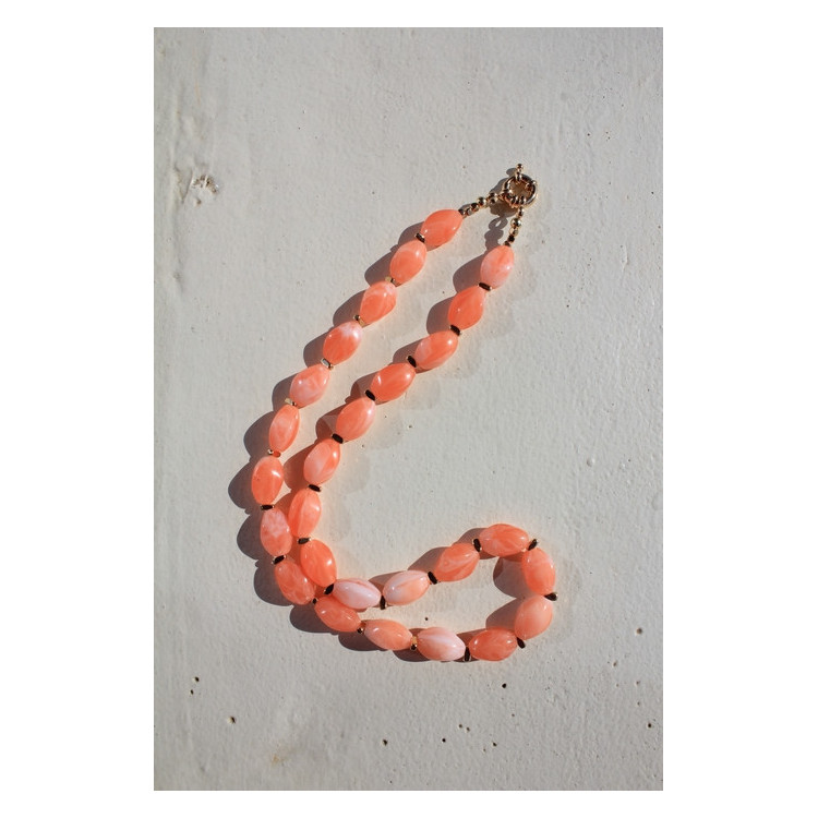 Collier Fiorella orange
