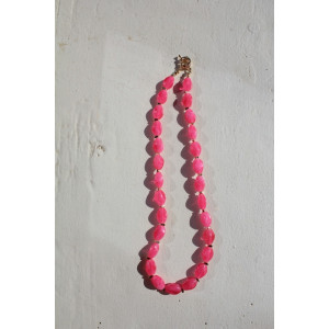 Collier Fiorella rose fluo