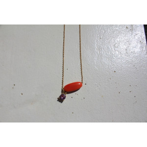 Collier Téa orange