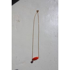 Collier Téa orange