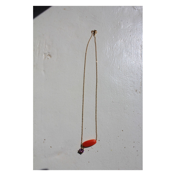 Collier Téa orange