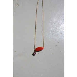 Collier Téa orange