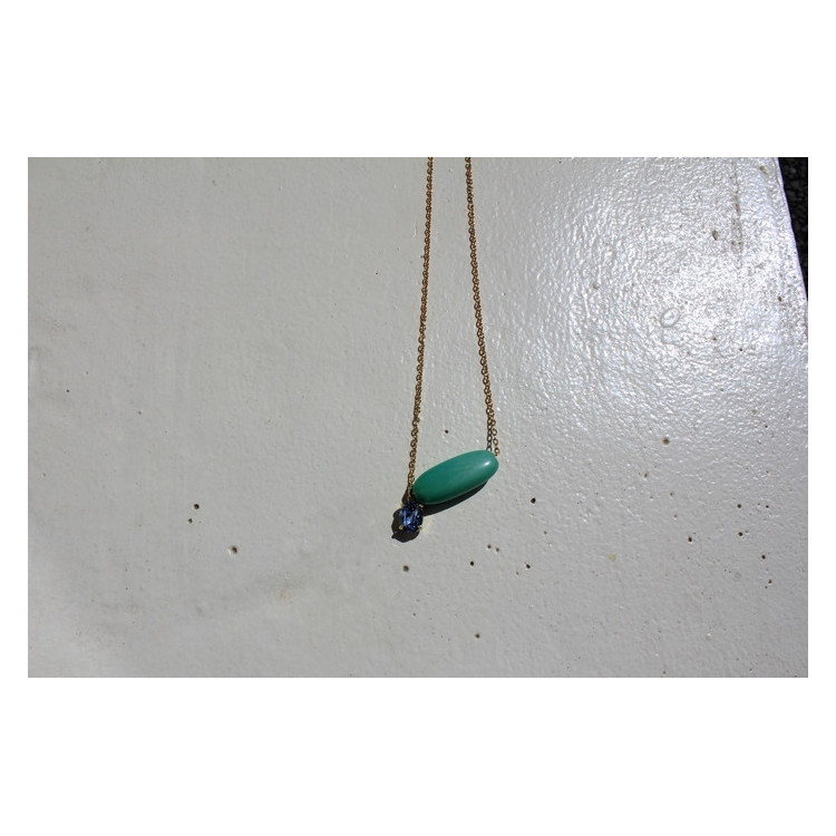 Collier Téa vert