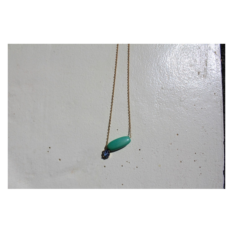 Collier Téa vert