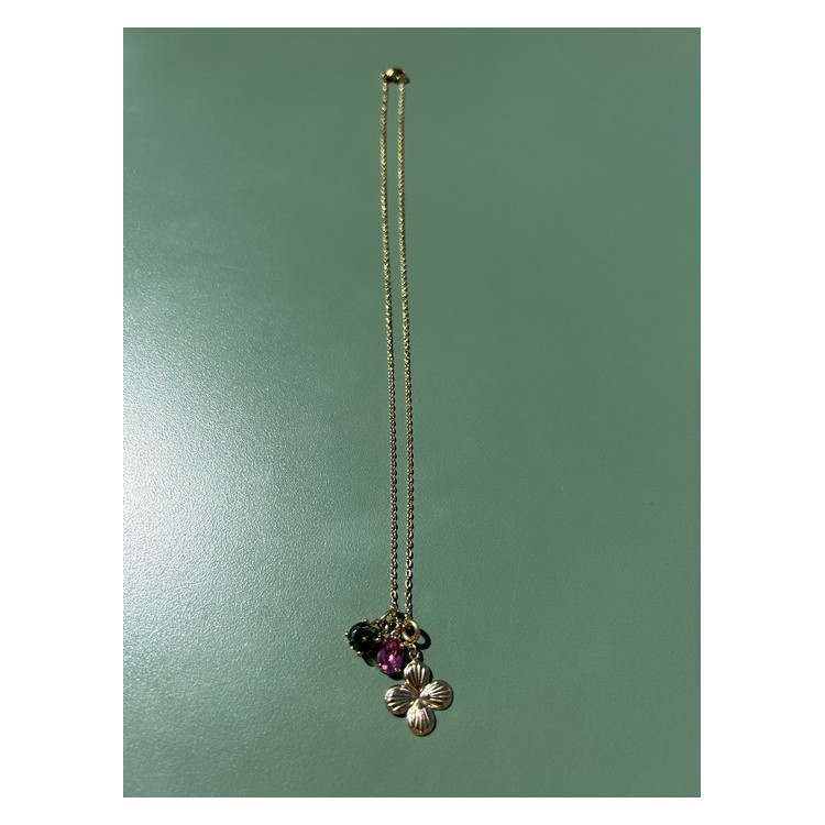 Collier Chance vert et rose