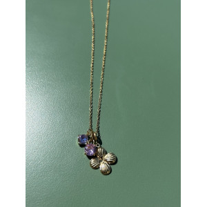 Collier Chance mauve et rose