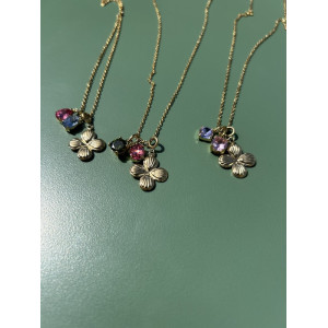 Collier Chance mauve et rose