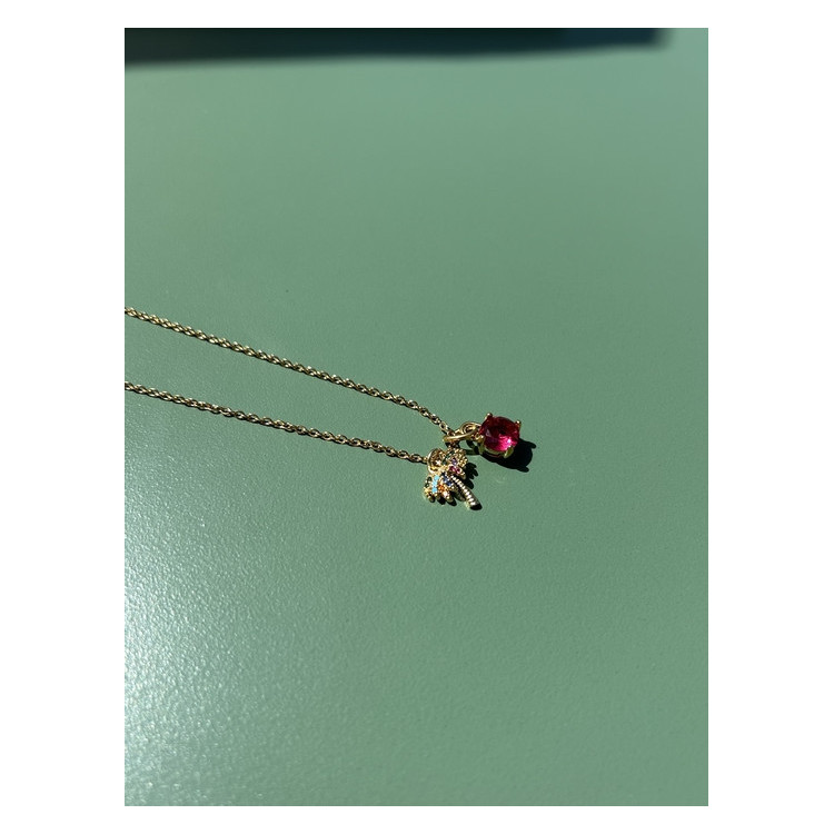 Collier Coco rose