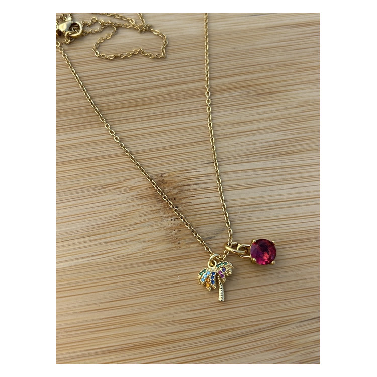 Collier Coco rose