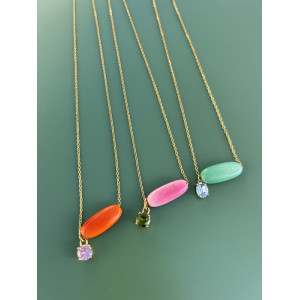 Collier Téa vert